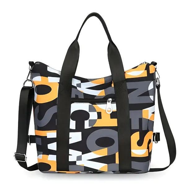 Multicolor_Polyurethane_Zipper_Gym_Duffel_Hand-Carry_Bag_For_Girls
