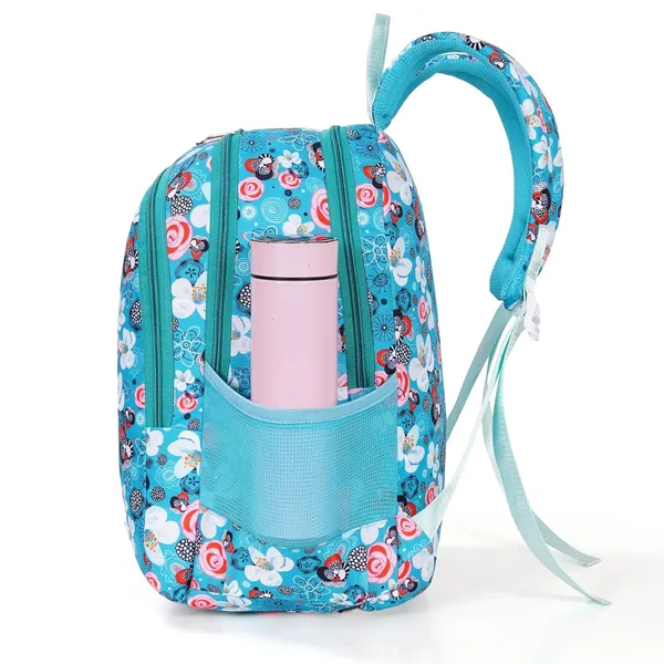 Blue_Polyurethane_Zipper_Backpack_For_Baby_Girls