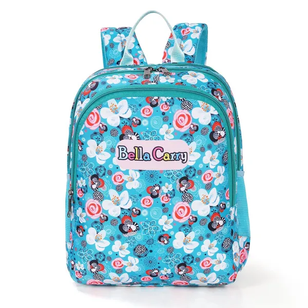 Blue_Polyurethane_Zipper_Backpack_For_Baby_Girls