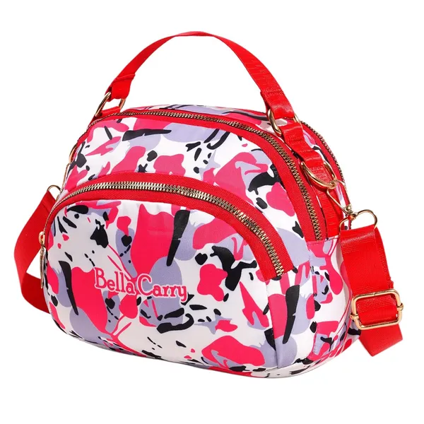 Red_Polyurethane_Zipper_Hand-Carry_Bag_For_Girls