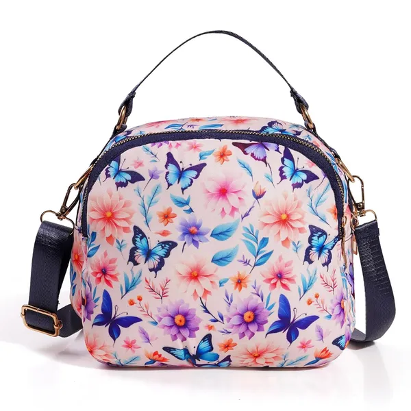 Pink_Polyurethane_Zipper_Hand-Carry_Bag_For_Girls