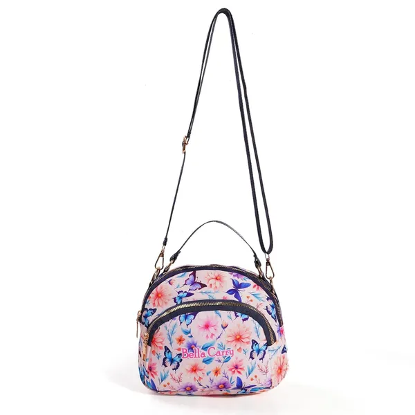 Pink_Polyurethane_Zipper_Hand-Carry_Bag_For_Girls