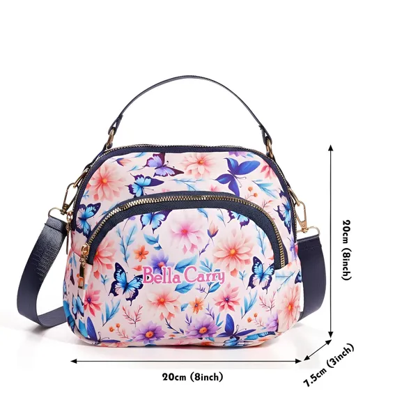 Pink_Polyurethane_Zipper_Hand-Carry_Bag_For_Girls