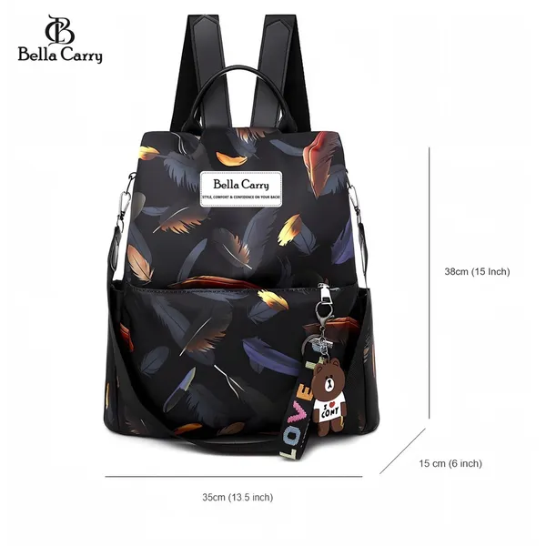 Black_Polyurethane_Zipper_Backpack_For_Girls
