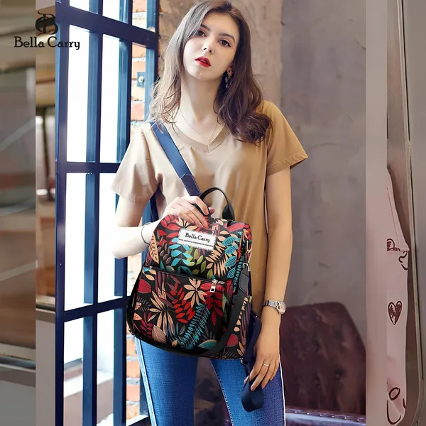 Multicolor_Polyurethane_Zipper_Backpack_For_Girls
