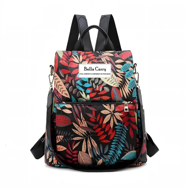 Multicolor_Polyurethane_Zipper_Backpack_For_Girls