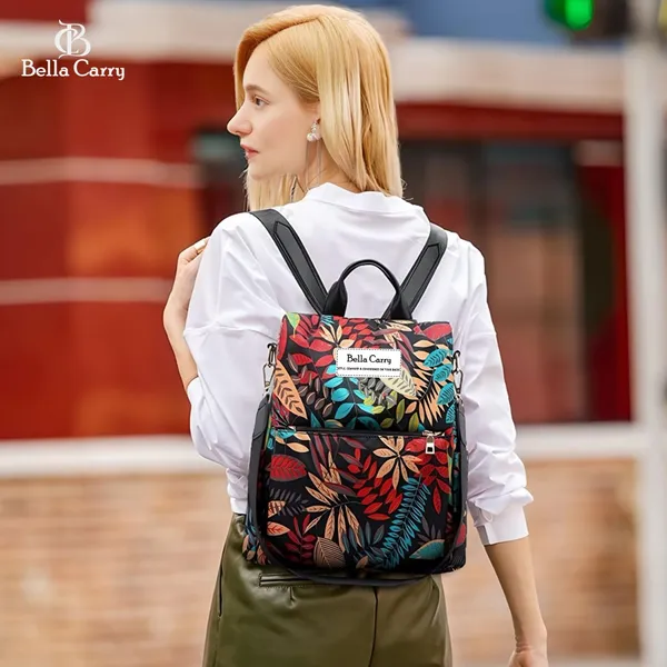 Multicolor_Polyurethane_Zipper_Backpack_For_Girls