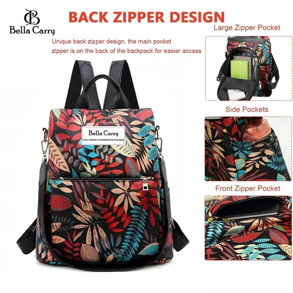 Multicolor_Polyurethane_Zipper_Backpack_For_Girls