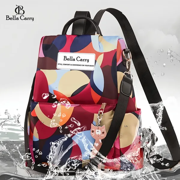Multicolor_Polyurethane_Zipper_Backpack_For_Girls
