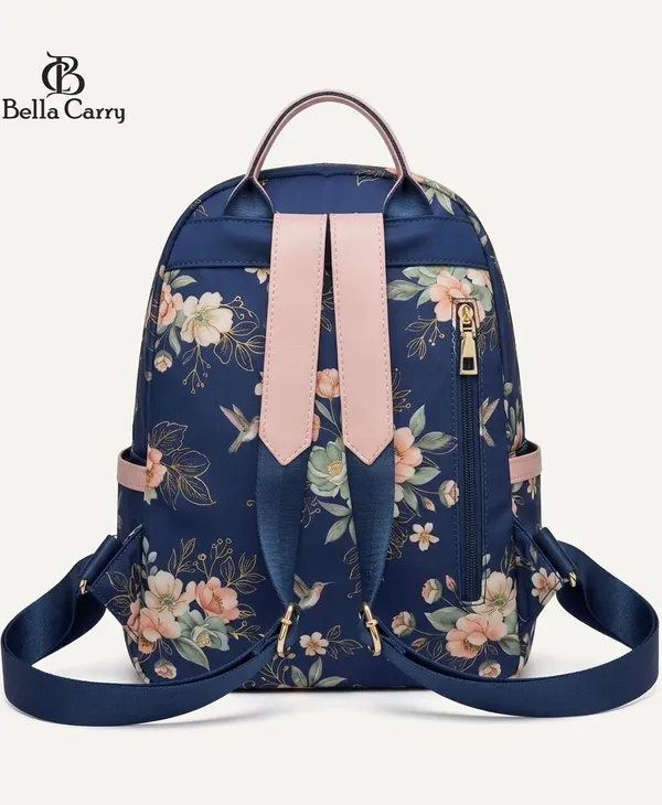 Bella_Carry_Floral_Print_Casual_Backpack_for_Women_&_College_Girls_|_Water-Resistant_Lightweight_Daypack_Travel_&_Office_Shoulder_Bag