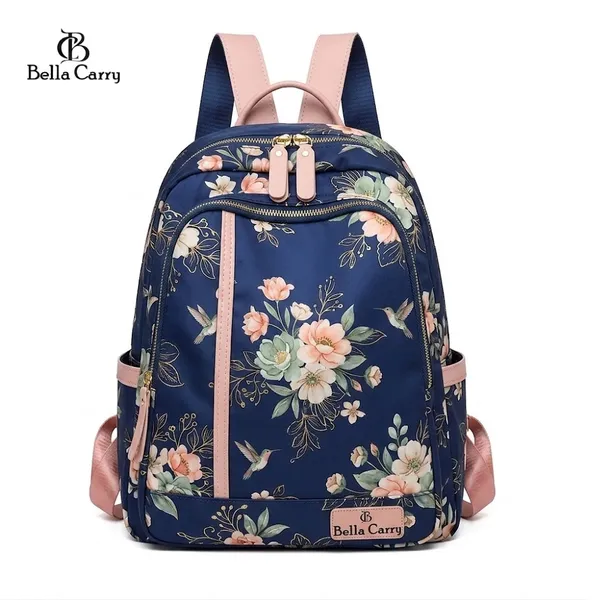 Bella_Carry_Floral_Print_Casual_Backpack_for_Women_&_College_Girls_|_Water-Resistant_Lightweight_Daypack_Travel_&_Office_Shoulder_Bag