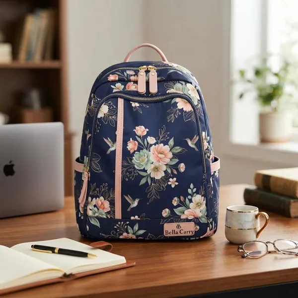 Bella_Carry_Floral_Print_Casual_Backpack_for_Women_&_College_Girls_|_Water-Resistant_Lightweight_Daypack_Travel_&_Office_Shoulder_Bag
