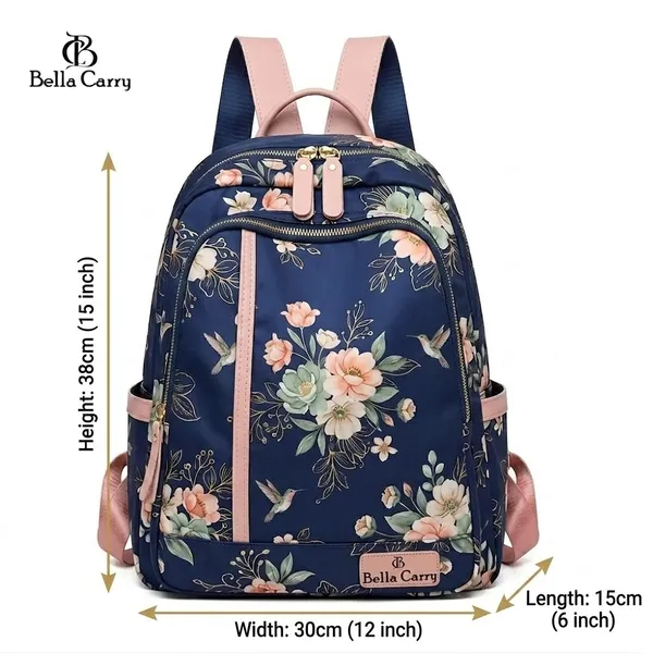 Bella_Carry_Floral_Print_Casual_Backpack_for_Women_&_College_Girls_|_Water-Resistant_Lightweight_Daypack_Travel_&_Office_Shoulder_Bag