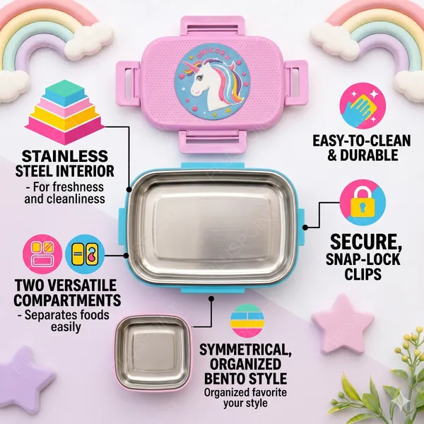 Unicorn_Big_Steel_Lunch_Box_|_Stainless_Steel_Lunch_Box_with_Inner_Separate_Veg_Box_|_Leak_Proof_and_Break_Resistant_|�