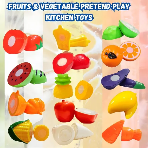 18_Pcs_Cutting_Play_Food_Toy_For_Kids_Realistic_Sliceable_Pretend_Fruit_&_Vegetables_Accessories_Has_7_Fruits,_7_Vegetables,2_Board,2_Knife_For_Kitchen_Toys_For_Girls_And_Boys