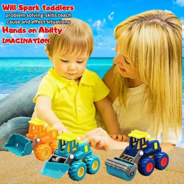 3Pc_Tractor_Truck_Monster_Truck_Construction_Vehicles_For_Kids_Pretend_Play_Toy_Trucks_Tractor_3_Pc_Play_Set_Building_Vehicles_Set_For_Kids_3-14_Years._(3_In_1_Tractor),Assorted