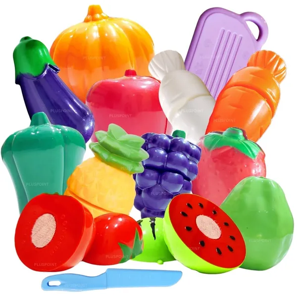 20Pcs_Fruit_Cut_Pizza_Toy_With_Storage_Basket_Realistic_Sliceable_Cutting_Fruits_And_Vegetable_&_Pizza_Pretend_Play_Kitchen_Toys_For_Kids_7-Fruits/_7-Vegetables/_2_Board/_2_Chopper
