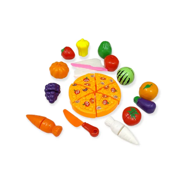 15Pcs_Cutting_Play_Food_Toy_Set_With_Pizza,_Kitchen,_Pretend_Play_Set_Fruit_&_Vegetables_Includes_6_Fruits,_6_Vegetables,1_Board,1_Knife,1_Pizza_For_Girls_And_Boys_(Fruit_Cut_With_Pizza)
