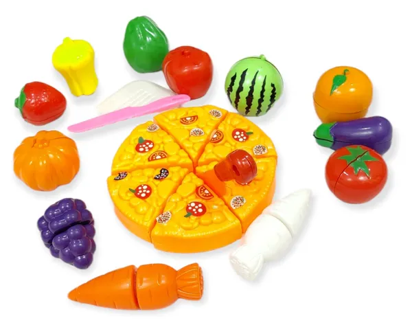 15Pcs_Cutting_Play_Food_Toy_Set_With_Pizza,_Kitchen,_Pretend_Play_Set_Fruit_&_Vegetables_Includes_6_Fruits,_6_Vegetables,1_Board,1_Knife,1_Pizza_For_Girls_And_Boys_(Fruit_Cut_With_Pizza)