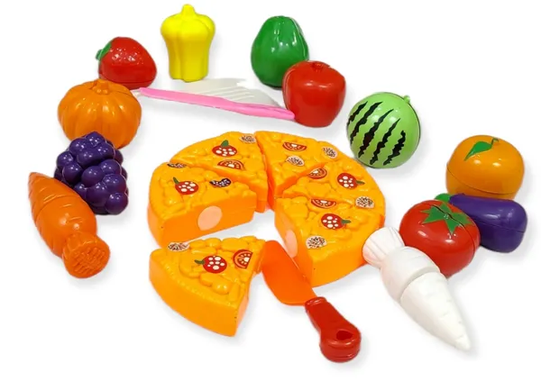 15Pcs_Cutting_Play_Food_Toy_Set_With_Pizza,_Kitchen,_Pretend_Play_Set_Fruit_&_Vegetables_Includes_6_Fruits,_6_Vegetables,1_Board,1_Knife,1_Pizza_For_Girls_And_Boys_(Fruit_Cut_With_Pizza)