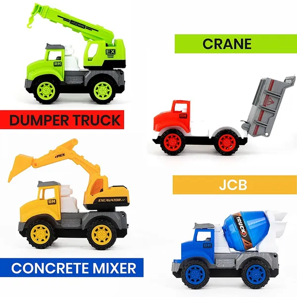 Construction_Vehicle_Trucks_Friction_Powered_City_Builder_Series_Of_Mixer,_Excavator,_Crane,_Dumper_Set_Of_4_Pretend_Play_Vehicles_For_Kids_(4Pc_City_Builder)-_Multi_Color