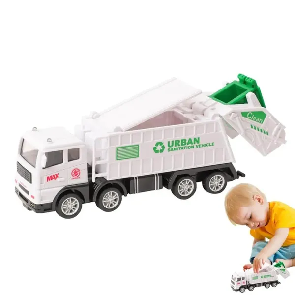 Garbage_Truck_Toy_Vehicles_Set_4_Pack_Sanitation_Model_Recycle_Trucks_Water_Tanker_Playset_Friction_Power_For_Boys_Age_3+_Toddlers_Kids_Holiday_Birthday_Gift(4Pc_Garbage_Truck)