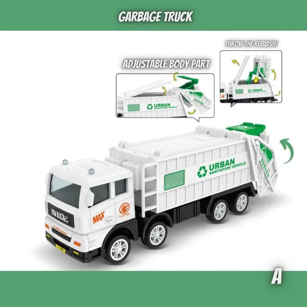 Garbage_Truck_Toy_Vehicles_Set_4_Pack_Sanitation_Model_Recycle_Trucks_Water_Tanker_Playset_Friction_Power_For_Boys_Age_3+_Toddlers_Kids_Holiday_Birthday_Gift(4Pc_Garbage_Truck)