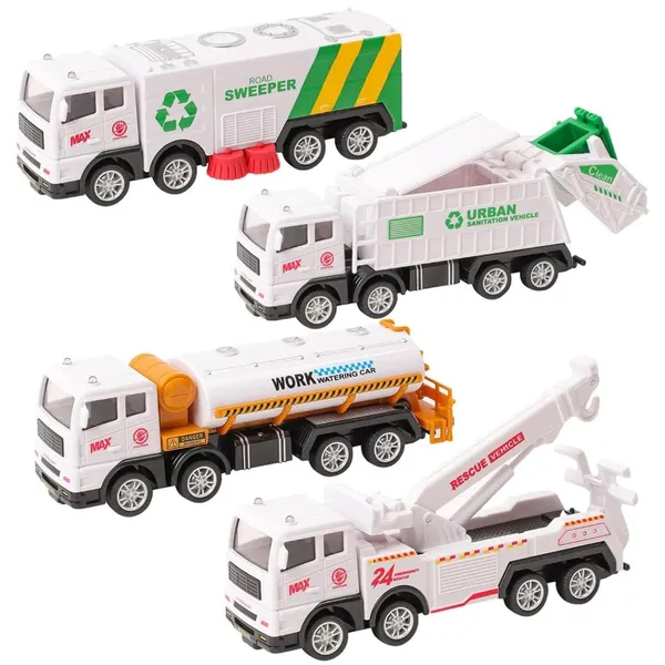 Garbage_Truck_Toy_Vehicles_Set_4_Pack_Sanitation_Model_Recycle_Trucks_Water_Tanker_Playset_Friction_Power_For_Boys_Age_3+_Toddlers_Kids_Holiday_Birthday_Gift(4Pc_Garbage_Truck)