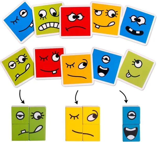 Wooden_Emoji_Face_Changing_Cube_Puzzle_Game_Expressions_Matching_Block_Puzzles_Building_Logical_Educational_Training_Toys_16_Face_Blocks_&_72_Playing_Cards_Birthday_Gift_For_Kids_Boys_Girls
