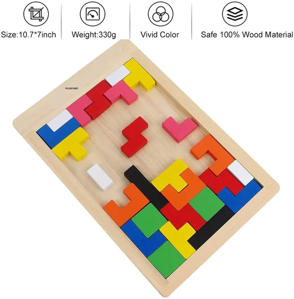 Wooden_Brain_Teasers_Iq_Puzzles_Brain_Toy_Tangram_Colorful_Jigsaw_Game_Wood_Puzzles_Montessori_Intelligence_Stem_Educational_Gift_For_Baby_Toddlers_Kids_Age_3+_Years_(40_Pcs)