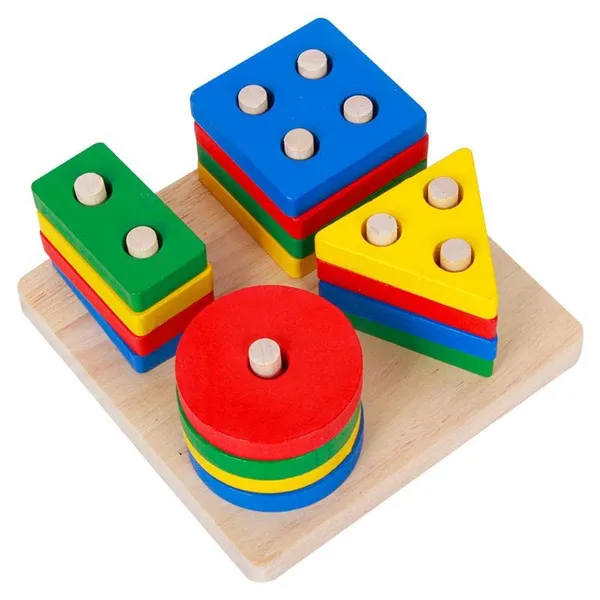Wooden_Stackable_Blocks_&_Shape_Sorting_Board_Geometric_Shape_Stacker_Wooden_Toy_Early_Childhood_Development_Toys_For_Fine_Motor_Skills,_16_Pcs