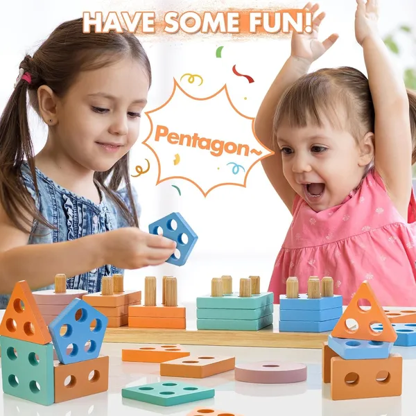 Wooden_Sorting_&_Stacking_Toy,_Colour_Recognition_Shape_Sorter_Puzzle_Montessori_Educational_Learning_Toy_For_Girls_Boys_Children_Age_1_2_3_Activity_Puzzle_Blocks_Column_Set_For_Kids
