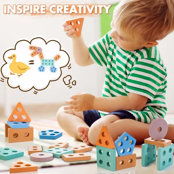 Wooden_Sorting_&_Stacking_Toy,_Colour_Recognition_Shape_Sorter_Puzzle_Montessori_Educational_Learning_Toy_For_Girls_Boys_Children_Age_1_2_3_Activity_Puzzle_Blocks_Column_Set_For_Kids