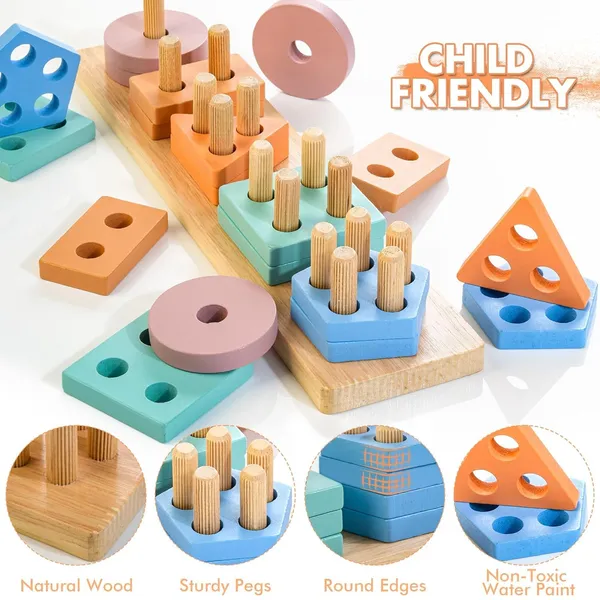 Wooden_Sorting_&_Stacking_Toy,_Colour_Recognition_Shape_Sorter_Puzzle_Montessori_Educational_Learning_Toy_For_Girls_Boys_Children_Age_1_2_3_Activity_Puzzle_Blocks_Column_Set_For_Kids