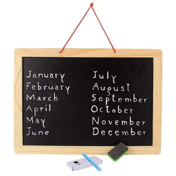 Multifunctional_Dry_Erase_Double_Sided_Marker_&_Chalk_Board_Magnetic_White_Board_For_Wall,_Office,_School,_Home,_Hanging_Slate_For_Decoration/Planning/Kitchen_Grocery_List/Drawing/Memo