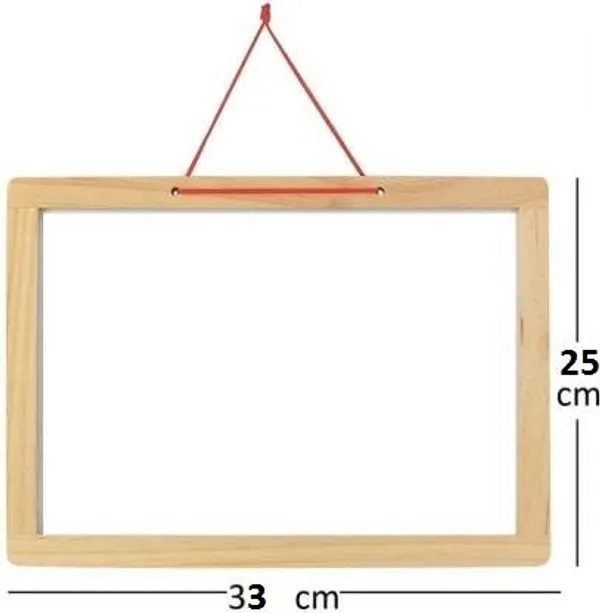 Multifunctional_Dry_Erase_Double_Sided_Marker_&_Chalk_Board_Magnetic_White_Board_For_Wall,_Office,_School,_Home,_Hanging_Slate_For_Decoration/Planning/Kitchen_Grocery_List/Drawing/Memo