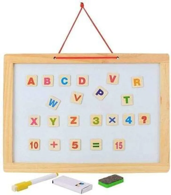 Multifunctional_Dry_Erase_Double_Sided_Marker_&_Chalk_Board_Magnetic_White_Board_For_Wall,_Office,_School,_Home,_Hanging_Slate_For_Decoration/Planning/Kitchen_Grocery_List/Drawing/Memo