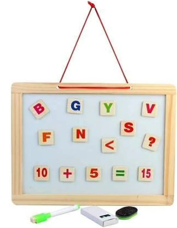 Multifunctional_Dry_Erase_Double_Sided_Marker_&_Chalk_Board_Magnetic_White_Board_For_Wall,_Office,_School,_Home,_Hanging_Slate_For_Decoration/Planning/Kitchen_Grocery_List/Drawing/Memo