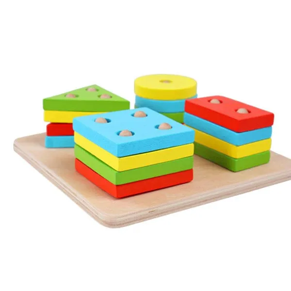 Wooden_4_Angle_Geometric_Blocks_Sorting_&_Stacking_Educational_Interactive_Toys_Building_Blocks_Stacker_Shape_Sorter_Column_Puzzle_Toy_Set_For_Kids_Toddlers_For_1_2_3_Year_Old,4_Pcs