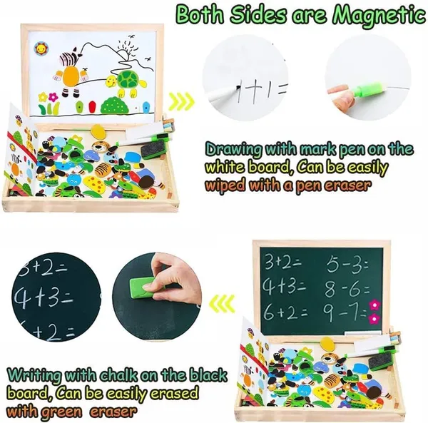 Wooden_Magnetic_Multifunctional_Double_Sided_Chalkboard_Dry_Erase_Board_With_Chalk,_Marker_&_Duster_Educational_Whiteboard_Blackboard_Drawing_Toys_Learning_&_Imagination_Play_For_Kids