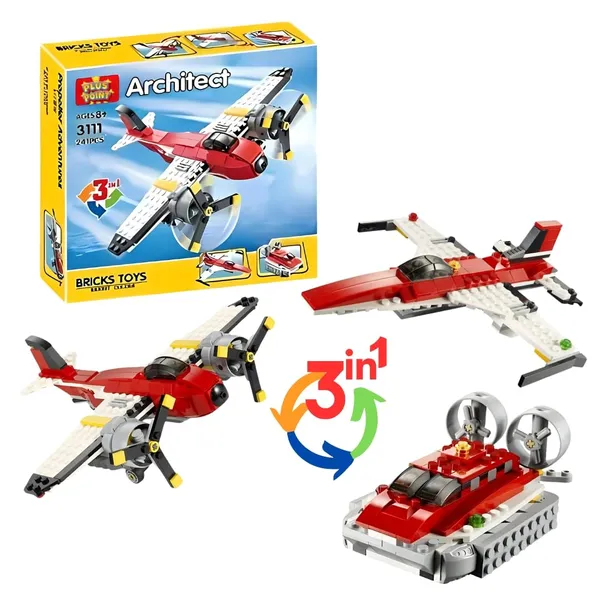 Propeller_Toy_Blocks_3_In_1_Models_Adventures_Architect_Aircraft_Jet_Plane_Educational_Creative_Learning_Construction_Building_Blocks_&_Bricks_Toy_For_Children_Bright_Colors_(241_Pcs)