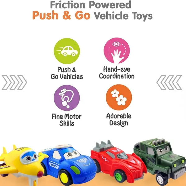 Friction_Powered_Carton_Cars_Toy_Push_And_Go_Cute_Cars_With_Fun_Durably_Built_Kids_Pretend_Play_Airplane_For_Children_Boys_Girls_(City_Rescue_4Pc)