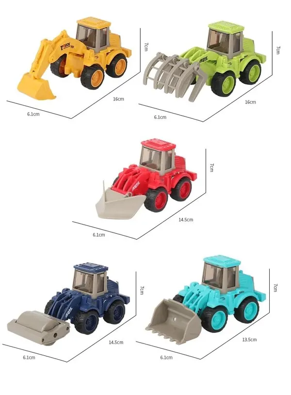 5Pc_Construction_Vehicles_Friction_Powered_Complete_Set_Roller_Bulldozer_Wood_Grab_Excavator_Digger_Farm_Tractor_Pretend_Play_Toy_Trucks_Play_Set_Building_Vehicles_Set_For_Kids_3-14_Yr