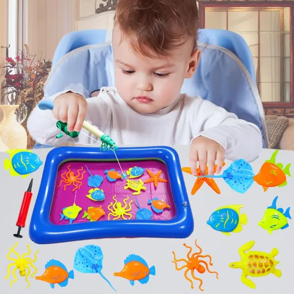 Colorful_Magnetic_Fishing_Pool_Toys_Game_For_Kids_Plastic_Floating_Fish_Ocean_Sea_Animals_With_Kiddie_Pool_Water_Bath_Toys_For_Age_3_4_5_6_Year_Old_Children_(Without_Basket)