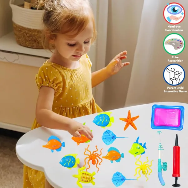 Colorful_Magnetic_Fishing_Pool_Toys_Game_For_Kids_Plastic_Floating_Fish_Ocean_Sea_Animals_With_Kiddie_Pool_Water_Bath_Toys_For_Age_3_4_5_6_Year_Old_Children_(Without_Basket)