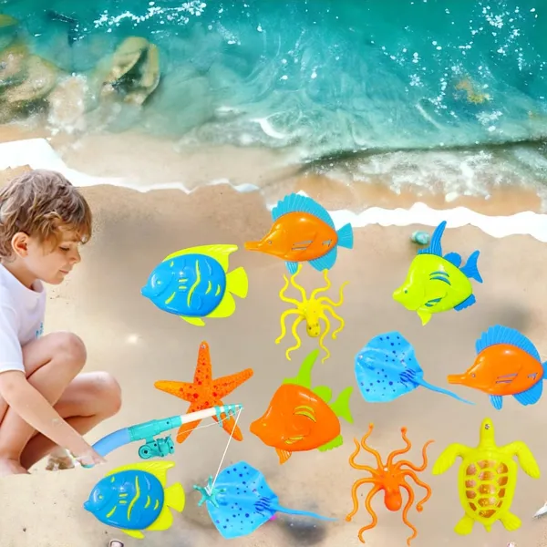 Colorful_Magnetic_Fishing_Pool_Toys_Game_For_Kids_Plastic_Floating_Fish_Ocean_Sea_Animals_With_Kiddie_Pool_Water_Bath_Toys_For_Age_3_4_5_6_Year_Old_Children_(Without_Basket)