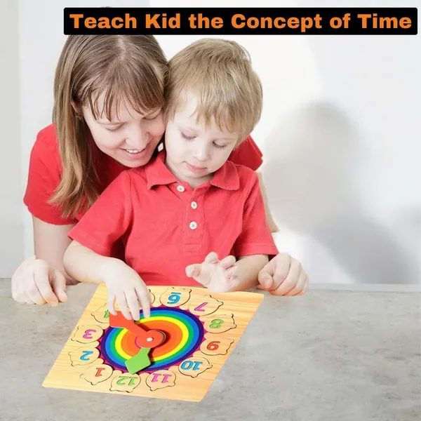 Wooden_Clock_Learning_Puzzle_For_Kids_Teaching_Time_Learning_Clock_Early_Learning_Educational_Toy_Gift_For_3_Year_Old_Toddler_Baby_Kids_Montessori_Toys_For_Toddlers_(Puzzle_Clock)