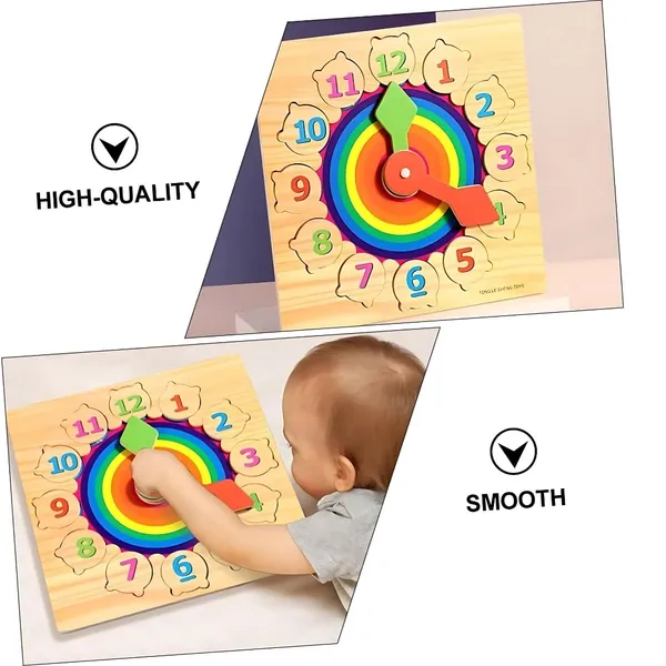 Wooden_Clock_Learning_Puzzle_For_Kids_Teaching_Time_Learning_Clock_Early_Learning_Educational_Toy_Gift_For_3_Year_Old_Toddler_Baby_Kids_Montessori_Toys_For_Toddlers_(Puzzle_Clock)
