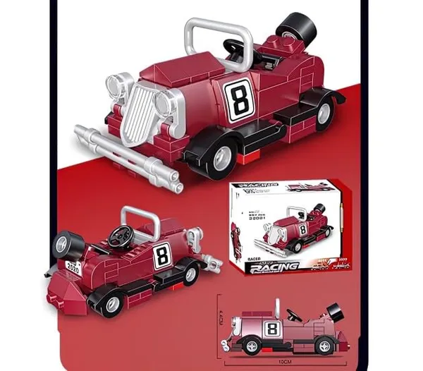 Classic_Car_Vehicle_Building_Kit_Set_For_Kids_Retro_Race_Cars,With_Pull_Back_Action_Vintage_Sports_Car_Collectible_Decor_Model_Kit,Ideas_For_Men,Kids,Boys,Teens_Age_6+(Red_Car),99_Pcs