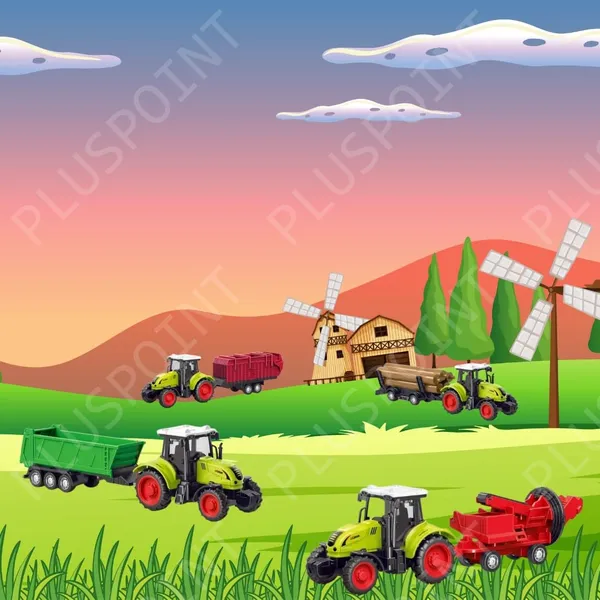 Farm_Tractor_Toys_Inertia_Vehicles_Farm_Tractor_Truck_With_Trolley_Pack_Of_4Pc_Agriculture_Toys_Friction_Power_Toy_Trucks_For_Kids_Pretend_Play_3-14_Years_(Trolley_4Pc)
